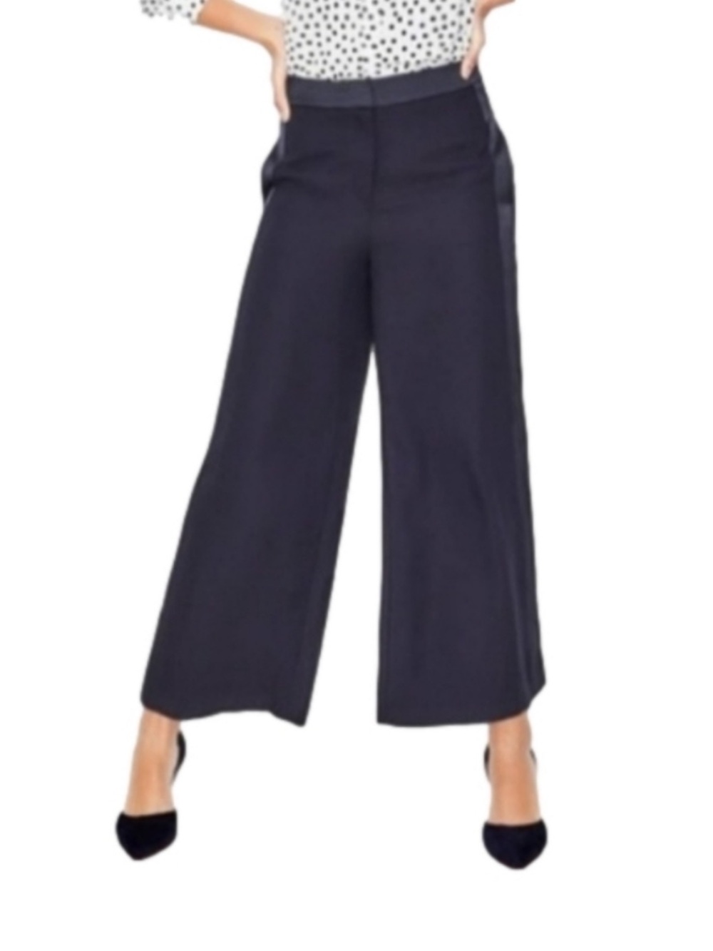 Boden Navy Wide Leg Culotte Trouser Pants NWT Size 6P